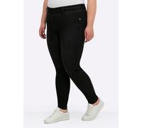 Sheego Schlupfjeans mit schmalem Bein 40 black denim