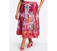 Sheego Schlupfrock im Multicolor-Print 44 rosé-orange-bedruckt
