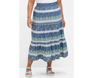 Sheego Schlupfrock im Paisley-Muster 25 rauchblau-kalkmint-bedruckt