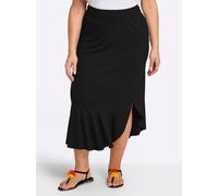 Sheego Schlupfrock mit asymmetrischem Saum 46 schwarz