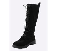 Sheego Schnürstiefel in Wildleder-Optik 42 schwarz