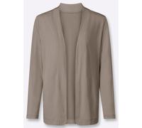 Sheego Shirtjacke in offener Form 48 sesam