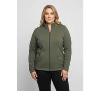 Sheego Shirtjacke mit Känguru-Taschen 46 khaki