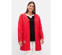 Sheego Shirtjacke mit Pailletten-Schriftzug hinten 46 rot