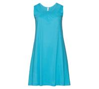 sheego Shirtkleid mit Smok-Einsatz - hellblau - 58