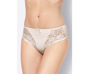 Sheego Slip mit seitlichen Einsätzen 38 weiß + puder