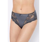 Sheego Slip mit seitlichen Einsätzen 42 schwarz + anthrazit