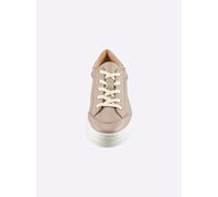Sheego Sneaker aus Rind-Nappaleder 41 taupe