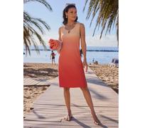 Sheego Sommerkleid in A-Linie 48/50 apricot-terra