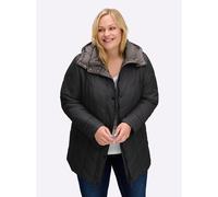 Sheego Steppjacke in Microfaser-Qualität, pflegeleicht 20 schwarz