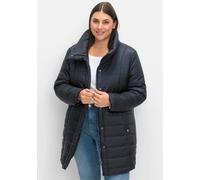 Steppjacke SHEEGO, Damen, Gr. 52, blau (tiefblau), 100% Polyamid, unifarben, Jacken (58947064-52) tiefblau