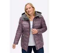 Sheego Steppjacke mit abnehmbarer Kapuze 52 mauve