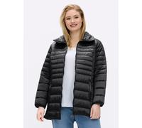 Sheego Steppjacke mit dezentem Glanz 48 schwarz