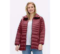 Sheego Steppjacke mit dezentem Glanz 52 bordeaux