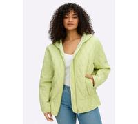 Sheego Steppjacke mit Kapuze und Kordelzug 42 pistazie