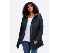 Sheego Steppjacke mit kariertem Innenfutter 54 tiefblau
