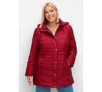 Sheego Steppjacke mit seitlichen Druckknöpfen 54 dunkelrot
