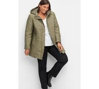 Sheego Steppjacke mit seitlichen Druckknöpfen 54 khaki