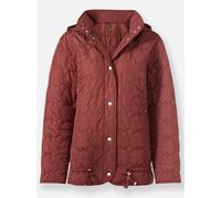 Sheego Steppjacke mit Tunnelzug im Saum 48 rotbraun