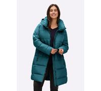 Sheego Steppmantel mit Raffung am Stehkragen 46 petrol