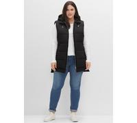 Sheego Steppweste im Lagenlook 56 schwarz