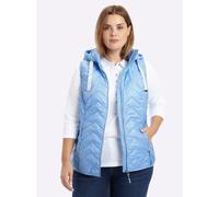 Sheego Steppweste im Zickzack-Muster 48 eisblau