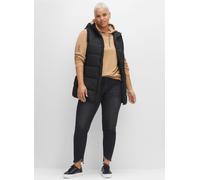 Sheego Steppweste in A-Linie 40 schwarz