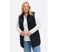 Sheego Steppweste in langer Form 42 tiefblau