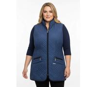 Sheego Steppweste mit Reißverschluss-Taschen 50 jeansblau