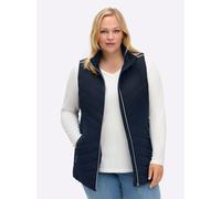 Sheego Steppweste mit Stehkragen 54 tiefblau