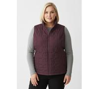 Sheego Steppweste mit wärmendem Stehkragen 46 burgund