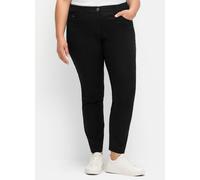 Schmale Hose im Curvy-Schnitt VERENA, schwarz, Gr.52