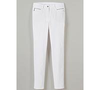 Stretch-Hose STEHMANN, Damen, Gr. 46, Normalgrößen, weiß, 72% Viskose, 25% Polyamid, 3% Elasthan, unifarben, lang, Hosen, Topseller (682478-46) weiß