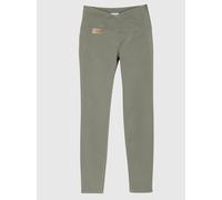 Sheego Stretch-Jeans mit überlappendem Bund 36 khaki