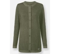 Sheego Strickjacke in Bouclé-Qualität 40 khaki