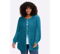 Strickjacke SHEEGO, Damen, Gr. 40/42, topas, 100% Polyamid, unifarben, Strickjacken Strickjacke (63927633-40) topas