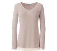 Sheego Strickpullover aus Melangegarn 36 beige-meliert