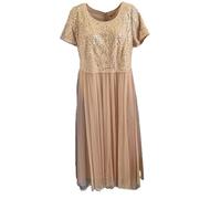 Sheego Style Damen Abendmode Kleid Freizeitkleid Abendkleid Eventkleid Freizeit Große Größen Übergröße, Größe 52