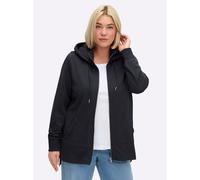 Sheego Sweatjacke mit abknöpfbarer Kapuze 44/46 tiefblau