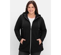 Sheego Sweatjacke mit Steppung, leicht wattiert 40/42 schwarz