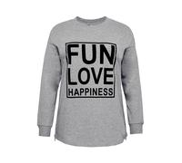 sheego Sweatshirt - grau - 44/46