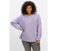 Sheego Sweatshirt in Oversize-Form 52/54 flieder
