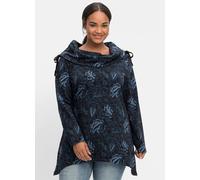 Sweatshirt SHEEGO BY JOE BROWNS "Große Größen" Gr. 48/50, schwarz (schwarz bedruckt) Damen Sweatshirts (68105930-48) schwarz bedruckt