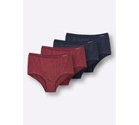 Sheego Taillenslip aus Single-Jersey 46 2x marine + 2x dunkelrot