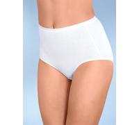Taillenslip NINA VON C., Damen, Gr. 48, 3 Stk., weiß, 93% Baumwolle, 7% Elasthan, Unterhosen Taillenslip (317866-48) weiß