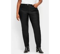 Sheego Thermohose in schmaler Form, beschichtet 44 schwarz