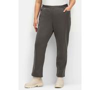 Sheego Thermohose mit Fleece-Futter 19 anthrazit