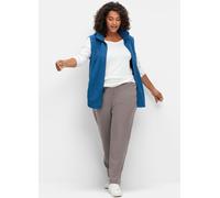 Sheego Thermohose mit Fleece-Futter 44 silbergrau