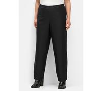 Sheego Thermohose mit wärmendem Futter 46 schwarz