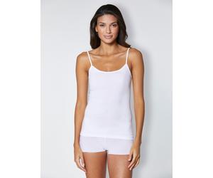 Sheego Trägertop aus Feinripp 38 weiß